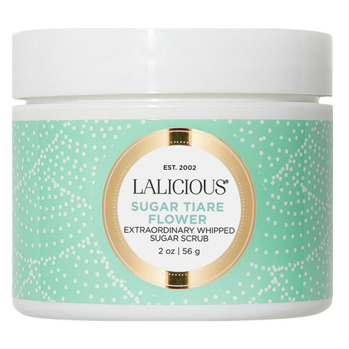 LaLicious Sugar Scrub - Sugar Tiare Flower on white background