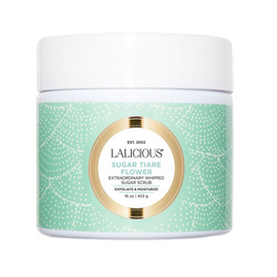 Sugar Scrub - Sugar Tiare Flower on white background
