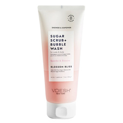 Sugar Scrub and Bubble Wash Blossom Bliss on white background