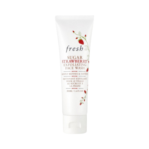 Fresh Sugar Strawberry Exfoliating Face Wash on white background