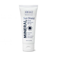 Sun Shield Mineral Broad Spectrum SPF 50 on white background