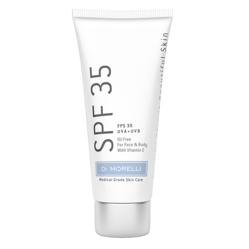Di Morelli Mini SPF 35 Sunscreen on white background