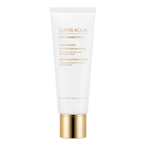 MISSHA Super Aqua Cell Renew Snail Sleeping Mask on white background