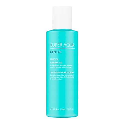 MISSHA Super Aqua Oil Clear Emulsion on white background