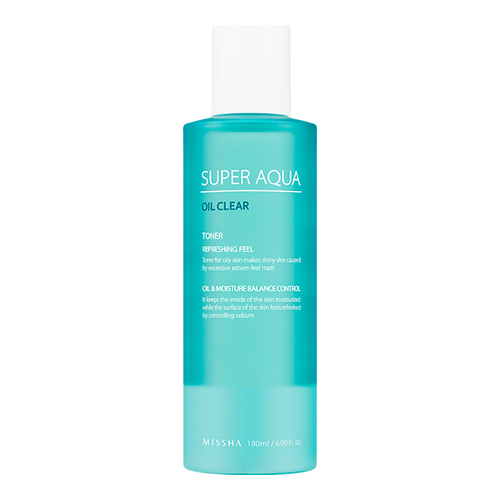 MISSHA Super Aqua Oil Clear Toner on white background