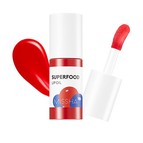 MISSHA Super Food Lip Oil (Berry), 5.2g/0.2 oz