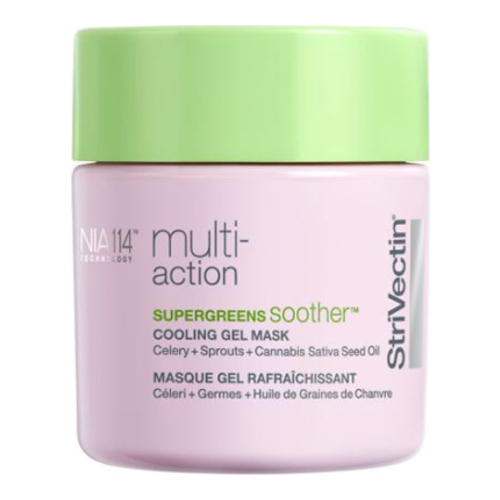 Strivectin Super Greens Soothing Cooling Gel Mask on white background