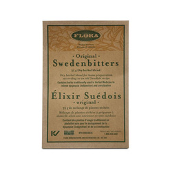 Swedenbitters Dry Herbs on white background