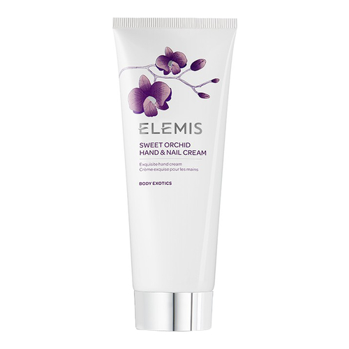 Elemis Sweet Orchid Hand and Nail Cream on white background