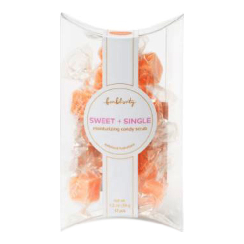 Bonblissity Sweet + Single Candy Scrub - Sweet Satsuma on white background