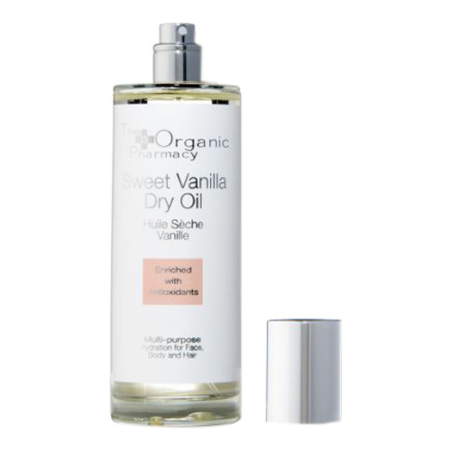 The Organic Pharmacy Sweet Vanilla Dry Oil on white background