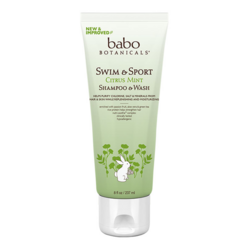 Swim and Sport Citrus Mint Shampoo and Wash on white background