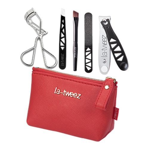 LaTweez Beauty Travel Set - Black on white background