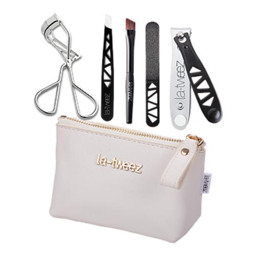 LaTweez Beauty Travel Set - Black on white background