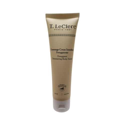 Naturally Yours T LeClerc Frangipani Shimmering Body Scrub on white background