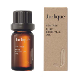 Tea Tree Pure Essential Oil on white background