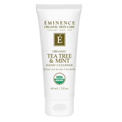 Eminence Organics Tea Tree and Mint Hand Cleanser on white background
