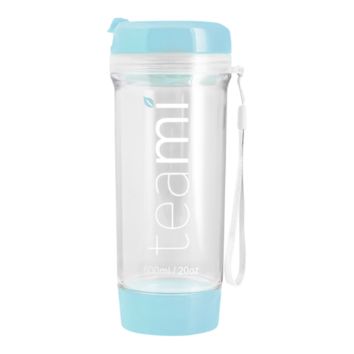 Teami Tea Tumbler - Baby Blue on white background