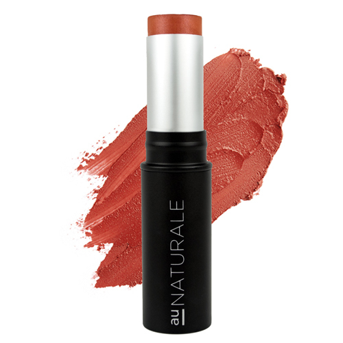 Au Naturale Cosmetics The Anywhere Creme Blush Stick - Adrenaline on white background