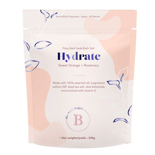 Bathorium The Bathologist Hydrate Fizzy Bath Soak - Small, 330g/11.64 oz