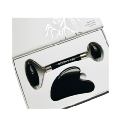 The Black Obsidian Facial Spa Set on white background