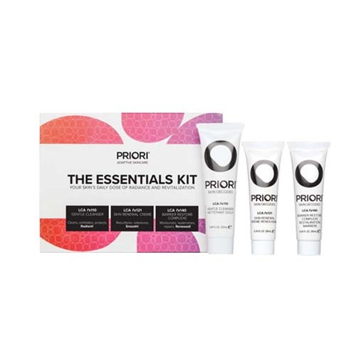 Priori The Essentials Kit (LCA Cleanser,Skin Renewal,Barrier Restore), 1 set