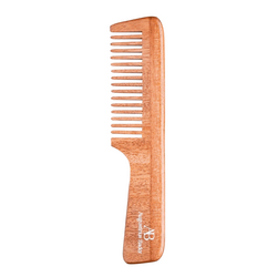 The Neem Comb with Handle on white background