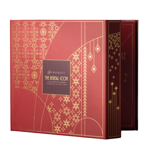 Glo Skin Beauty The Reveal Icon 12 Day Advent Calendar, 1 set Glo Skin Beauty The Reveal Icon 12 Day Advent Calendar on white background