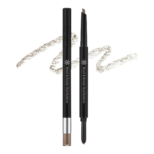 The Style Pencil And Powder Dual Eyebrow Dark Brown Missha Eskinstore