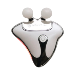 The Vitality Qi LED Gua Sha Device with Protective Pouch on white background