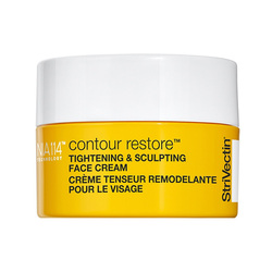 Tightening and Sculpting Face Cream on white background
