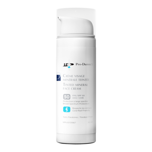 ProDerm Tinted Mineral Face Cream SPF 50 on white background