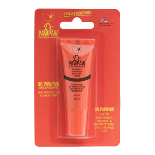 Dr.Pawpaw Tinted Peach Pink Balm on white background