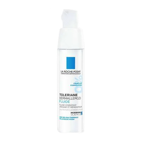 La Roche Posay Toleriane Dermallergo Fluid Moisturizer on white background