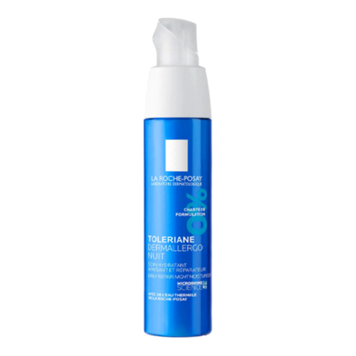 La Roche Posay Toleriane Dermallergo Night on white background