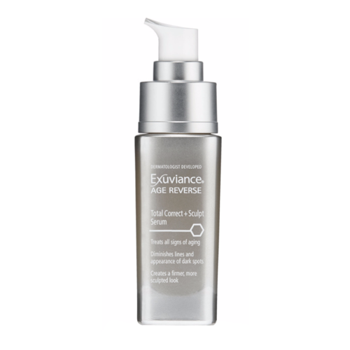 Exuviance Total Correct + Sculpt Serum on white background