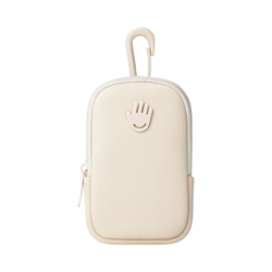 Touchette Pouch - Ivory on white background