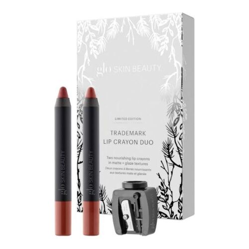 Glo Skin Beauty Trademark Lip Crayon Duo on white background