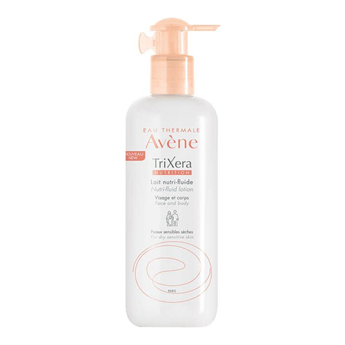 Avene TriXera Nutrition Nutri-Fluid Lotion on white background