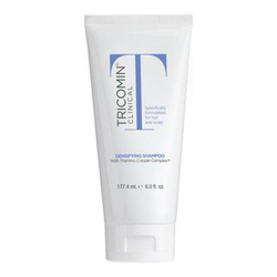 Tricomin Densifying Shampoo on white background