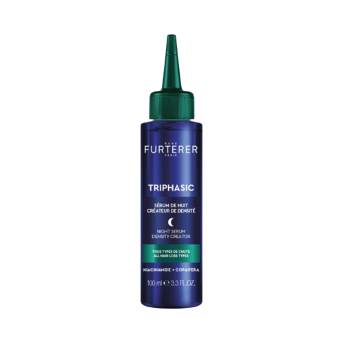 Rene Furterer Triphasic Night Serum Density Creator on white background