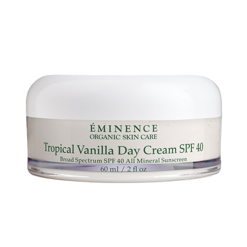 Eminence Organics Tropical Vanilla Day Cream SPF 40 on white background