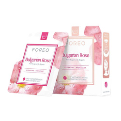 UFO Activated Mask, Farm-to-Face Collection - Bulgarian Rose on white background