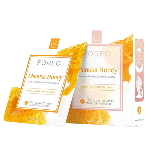 FOREO UFO Activated Mask, Farm-to-Face Collection - Manuka Honey, 6 sheets