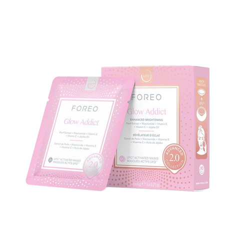 FOREO UFO Activated Masks - Glow Addict, 6 sheets