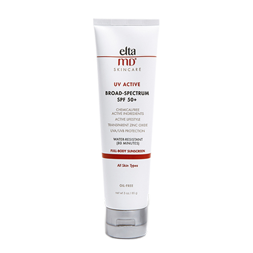 EltaMD UV Active Broad-Spectrum SPF 50+ on white background
