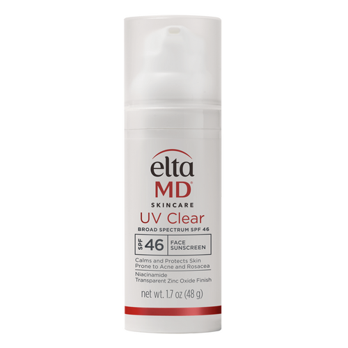 EltaMD UV Clear Broad-Spectrum SPF 46 on white background