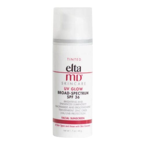 EltaMD UV Glow Tinted Broad-Spectrum SPF 36 - Tinted on white background