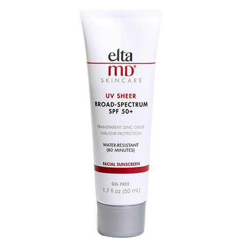 EltaMD UV Sheer Broad-Spectrum SPF 50+ on white background