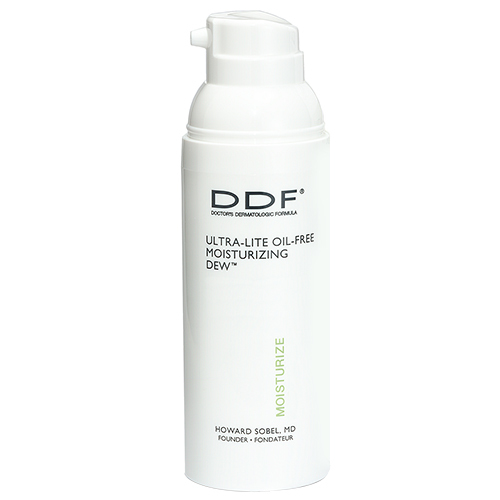 DDF Ultra Light Oil Free Moisturizing Dew on white background